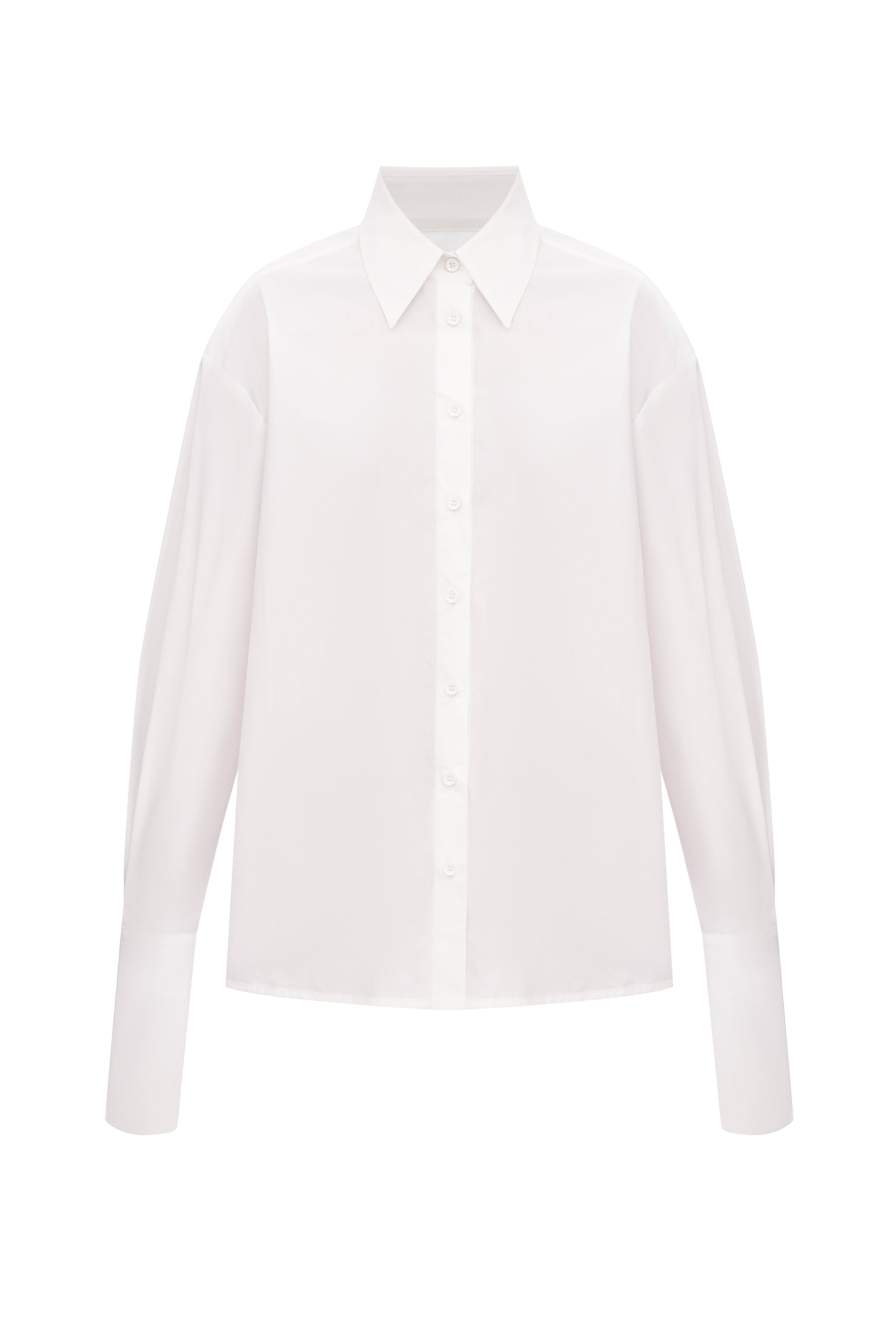 Біла сорочка з довгим рукавом — база «Тихої сили»
