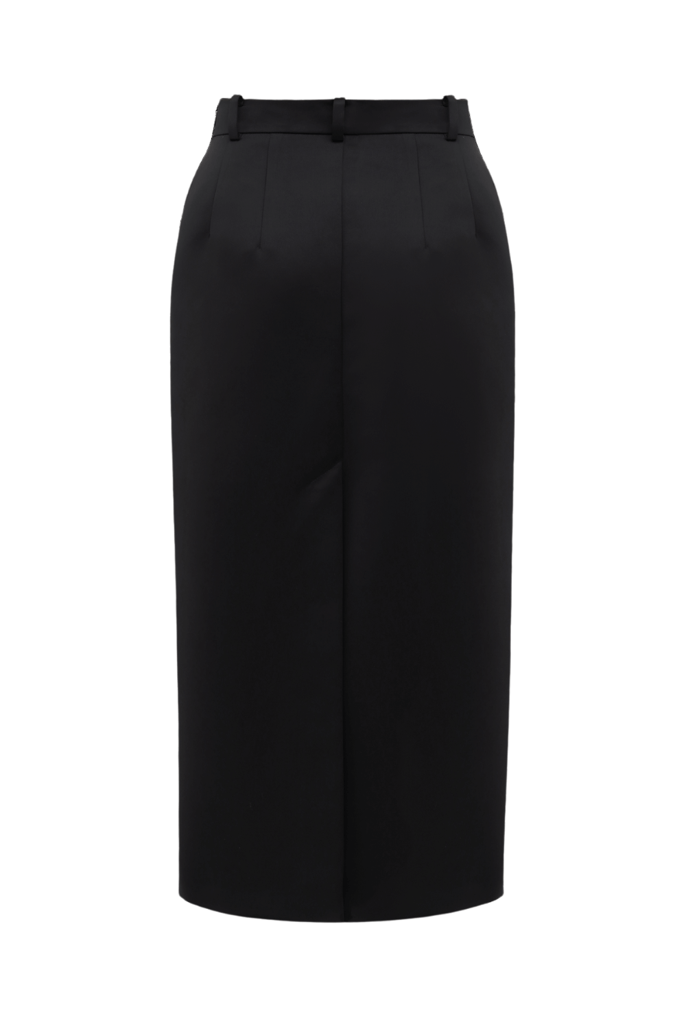 Long midi skirt, black