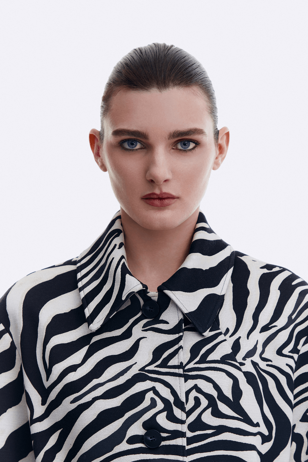 Zebra trench coat