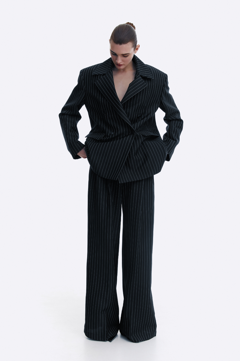 Black striped jacket