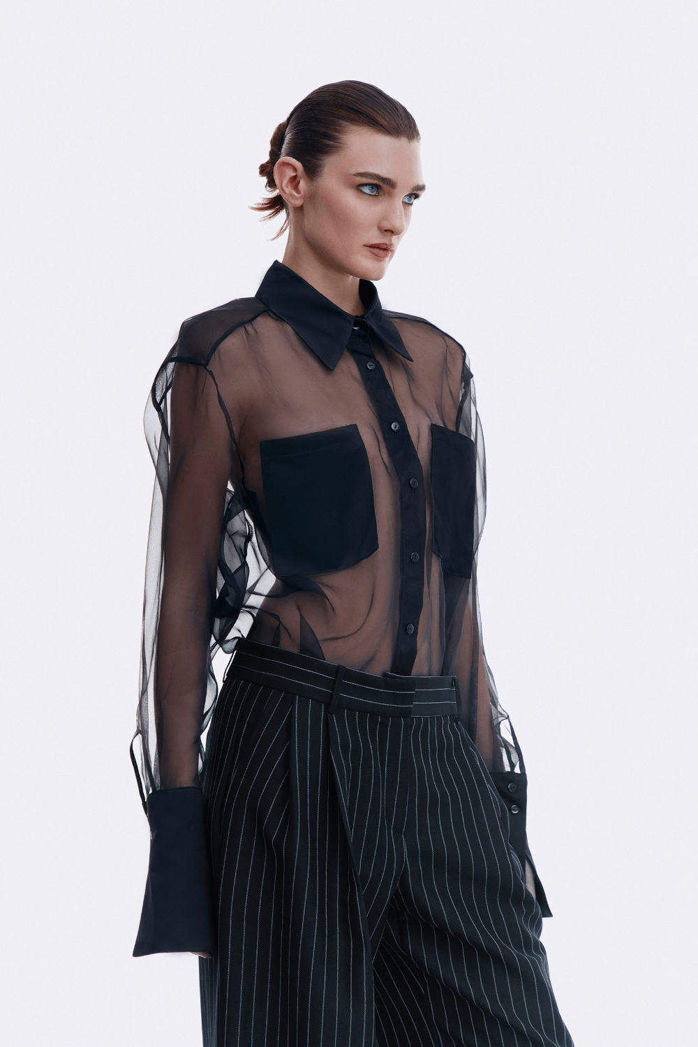 Сорочка прозора чорна