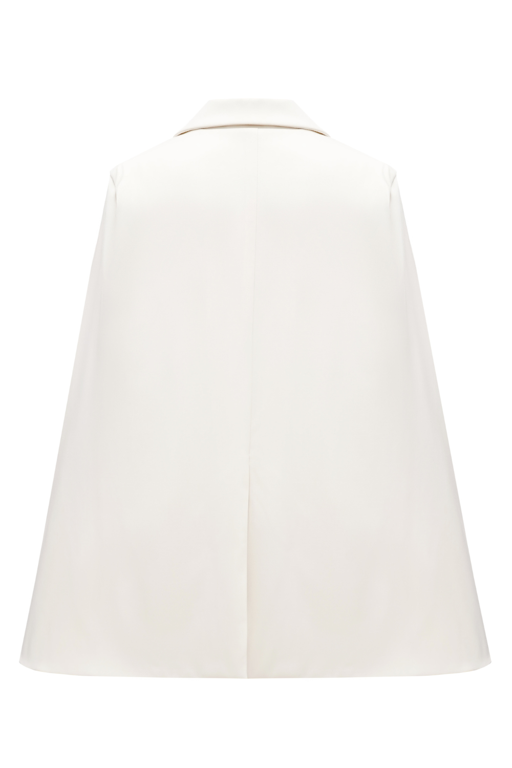 Silk jacket with sleeves, white