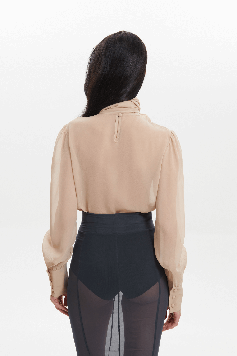 Semi-transparent gray skirt
