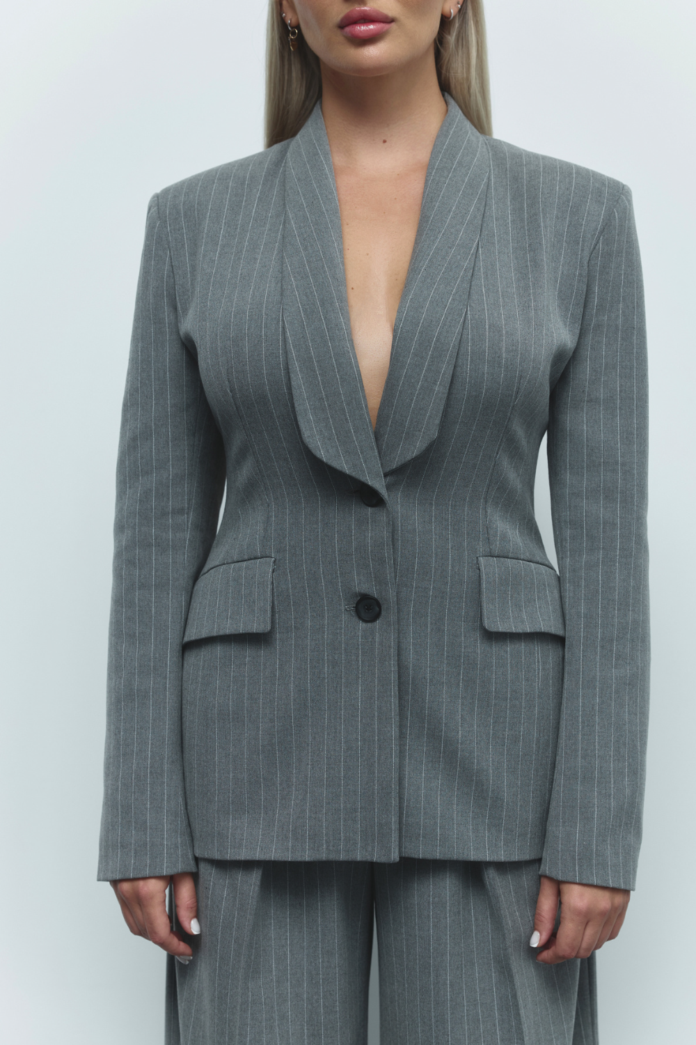 Жіночий піджак у смужку AMBITNA, брендовий одяг для жінок, купити жіночий одяг онлайн в Україні.