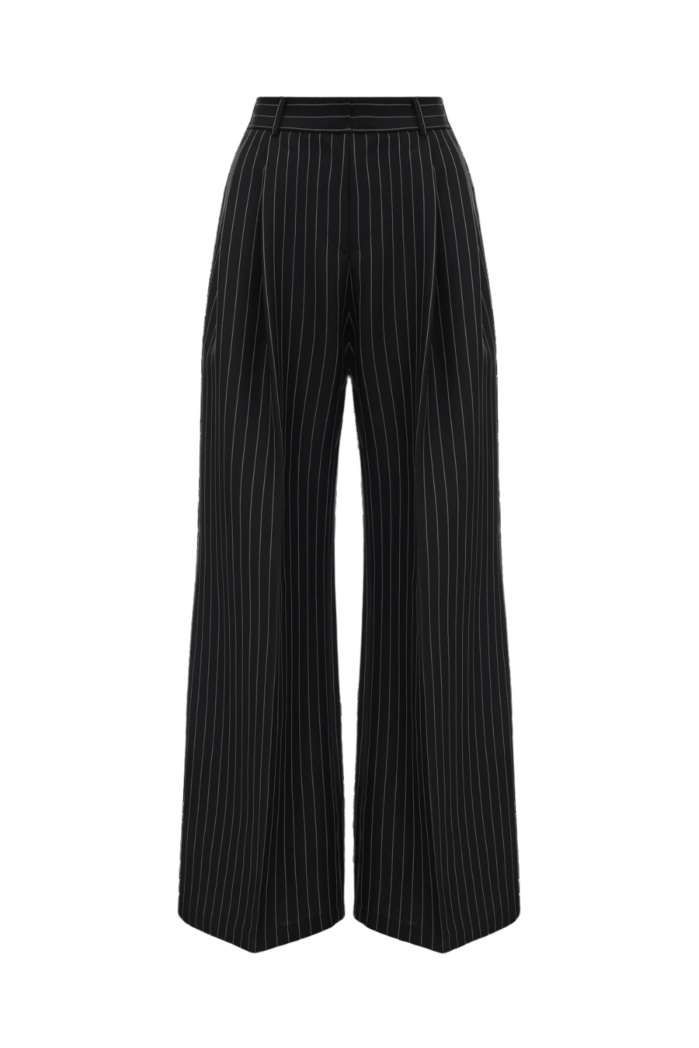 Брюки чорні у смужку