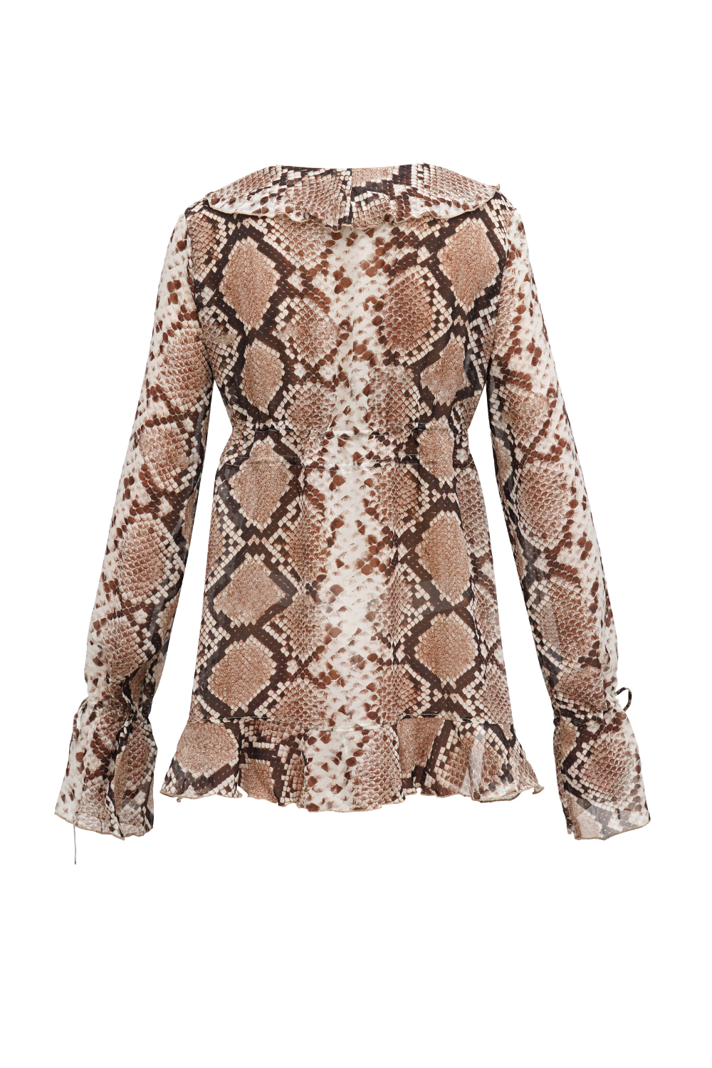 Блуза у зміїний принт