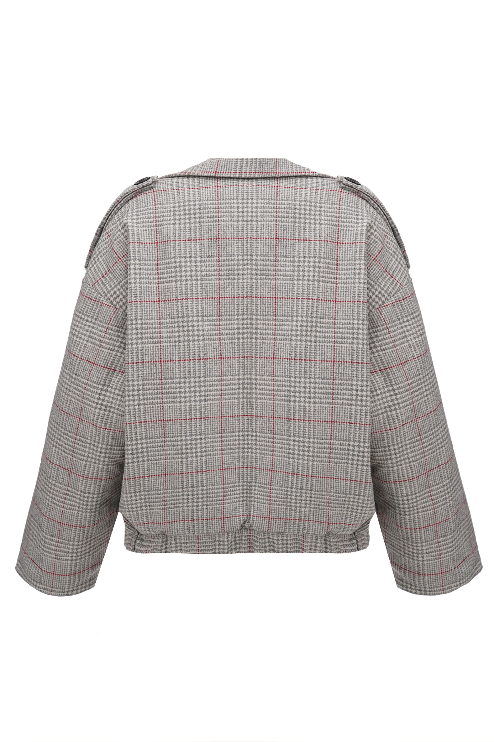 Пальто клітинка коротке