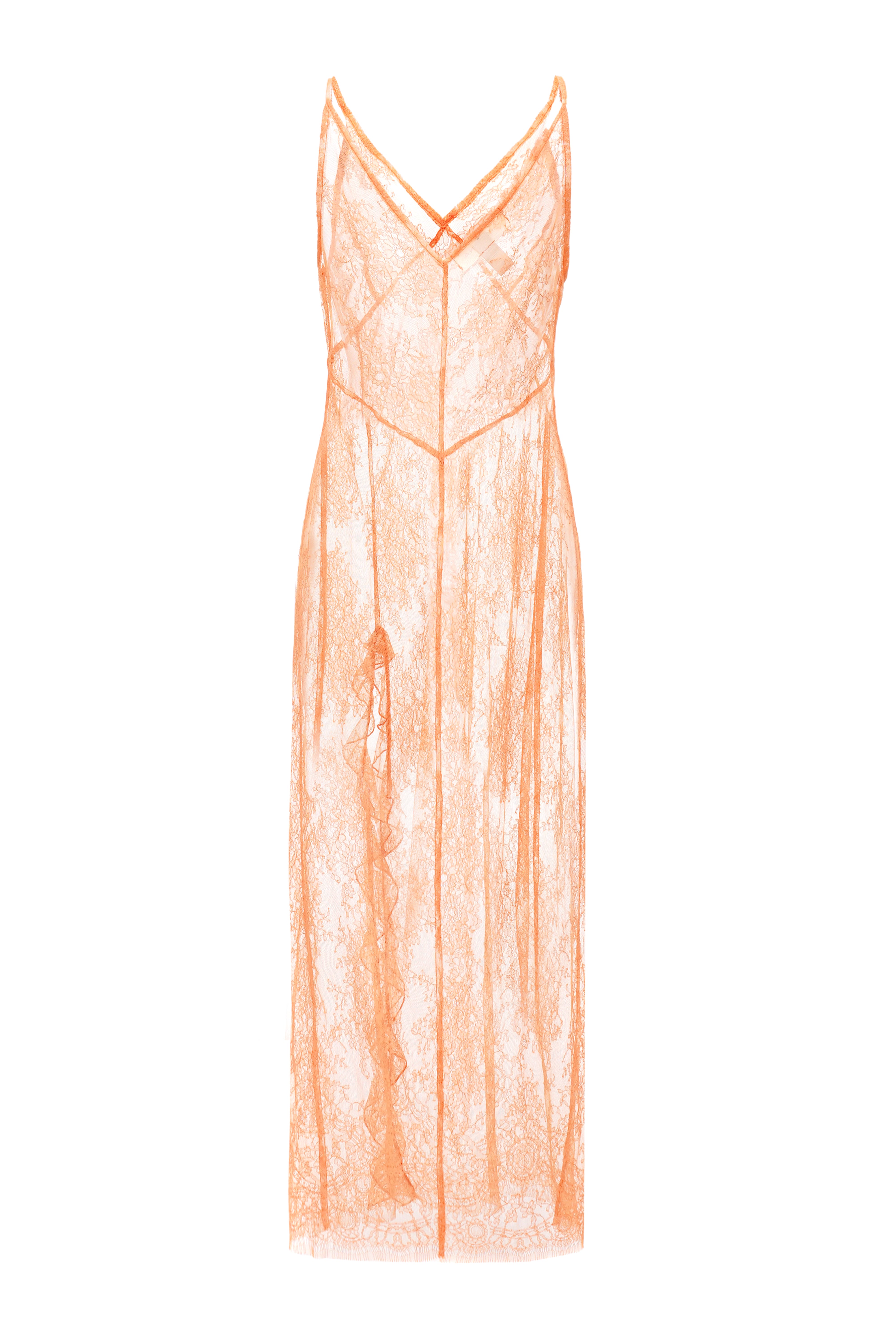 Сарафан мереживо помаранчевий