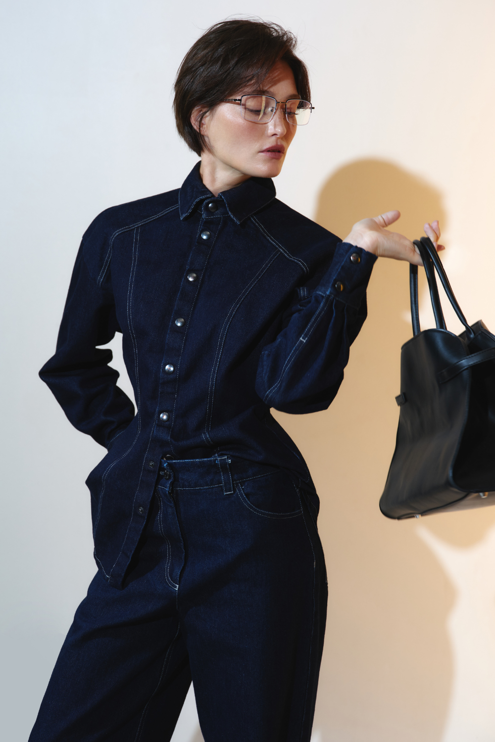 Navy blue shirt