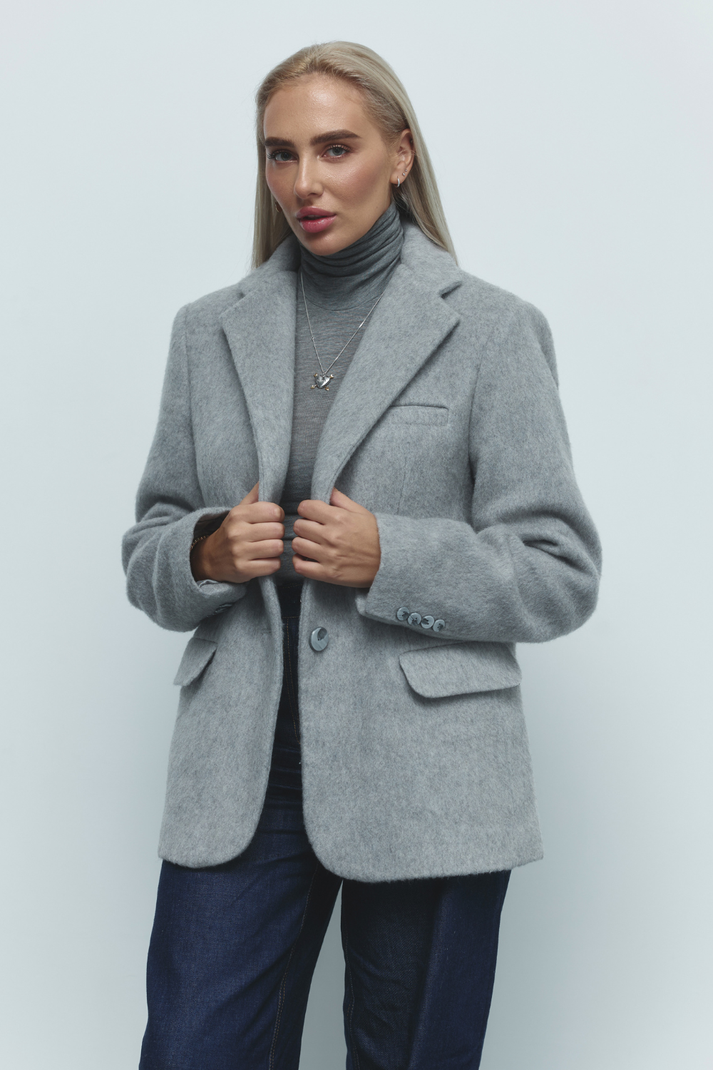 The jacket is fluffy
