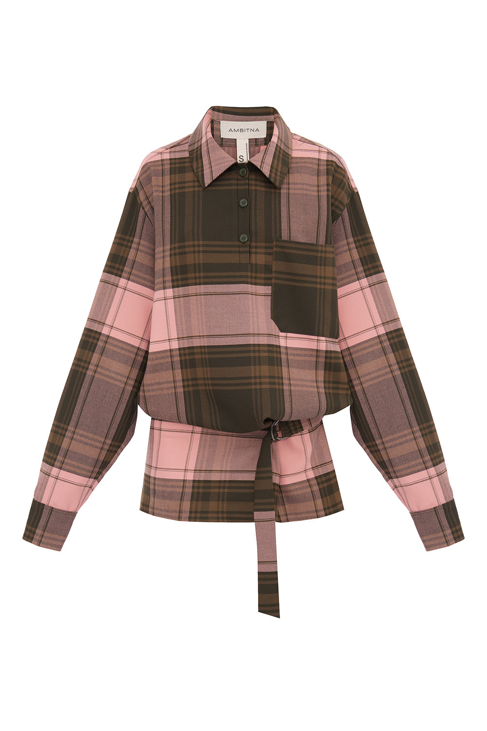 Картата сукня міні із заниженою талією