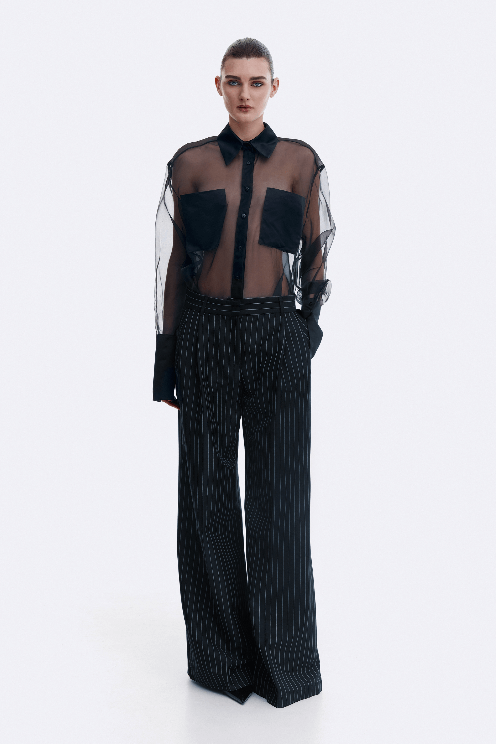 Transparent black shirt