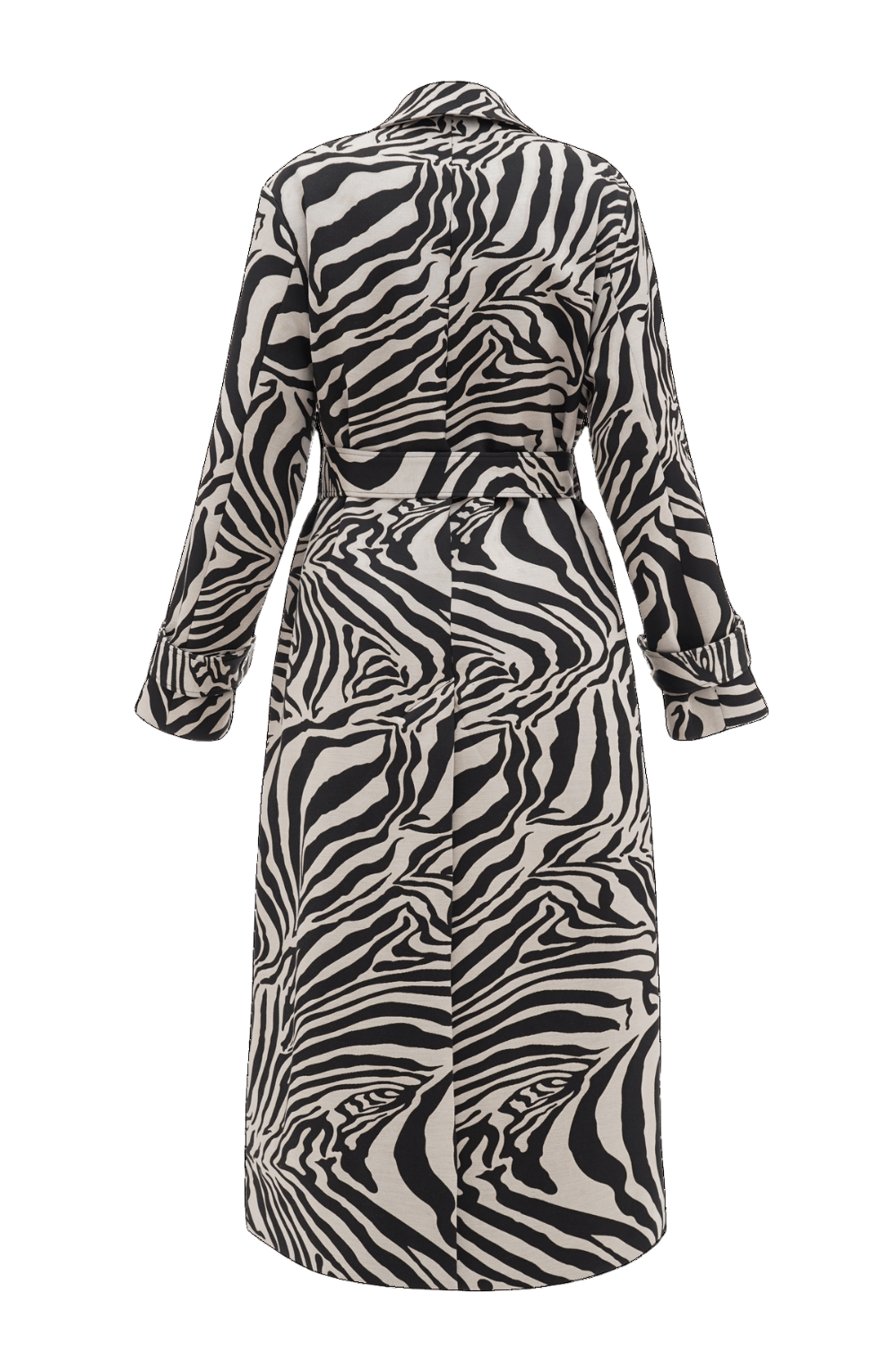 Zebra trench coat
