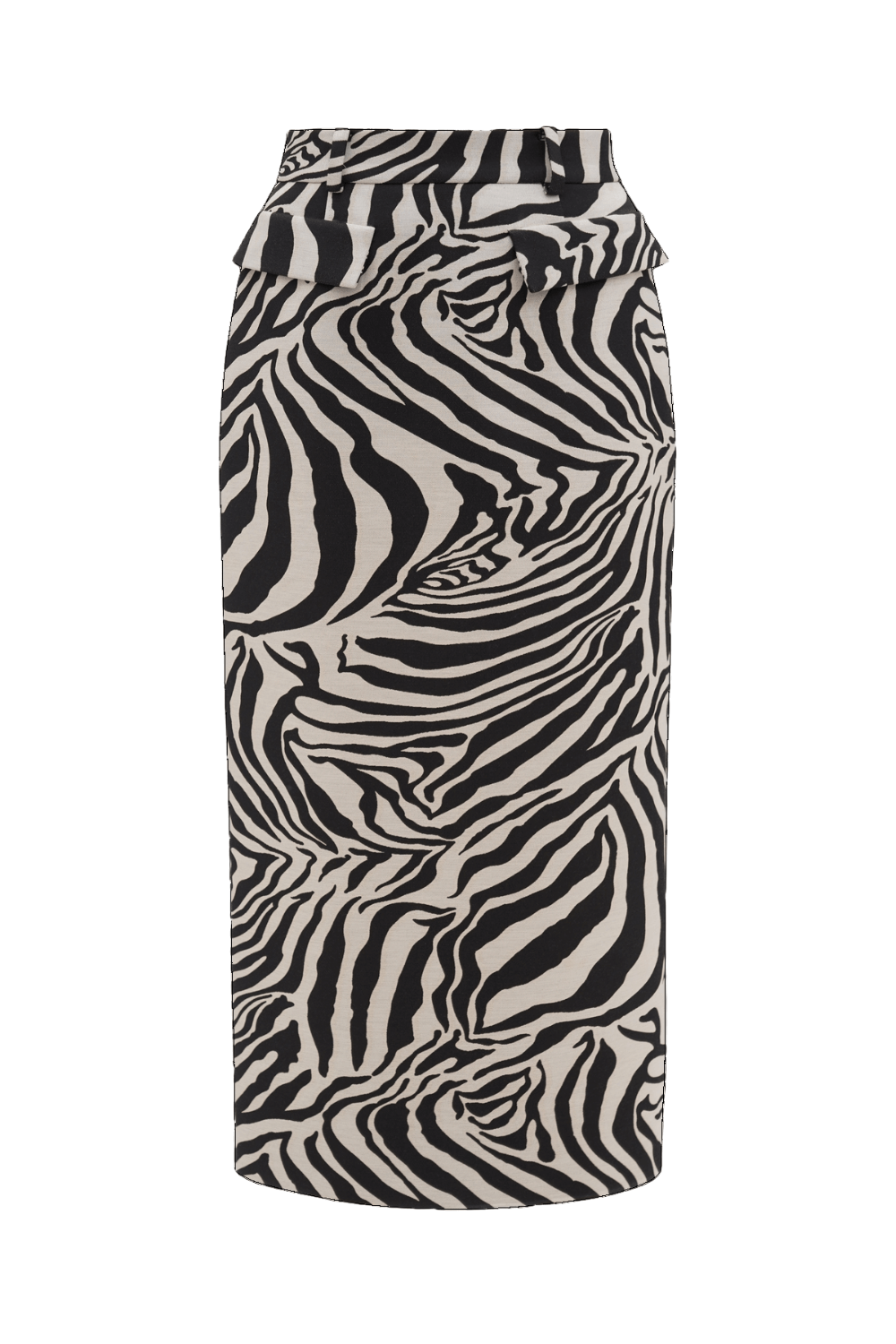 Long midi skirt zebra