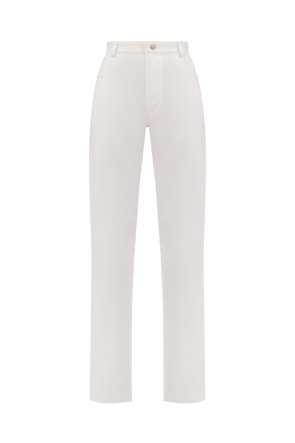 White Richelieu jeans from the back