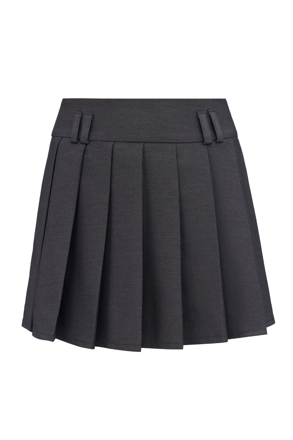 Gray pleated skirt