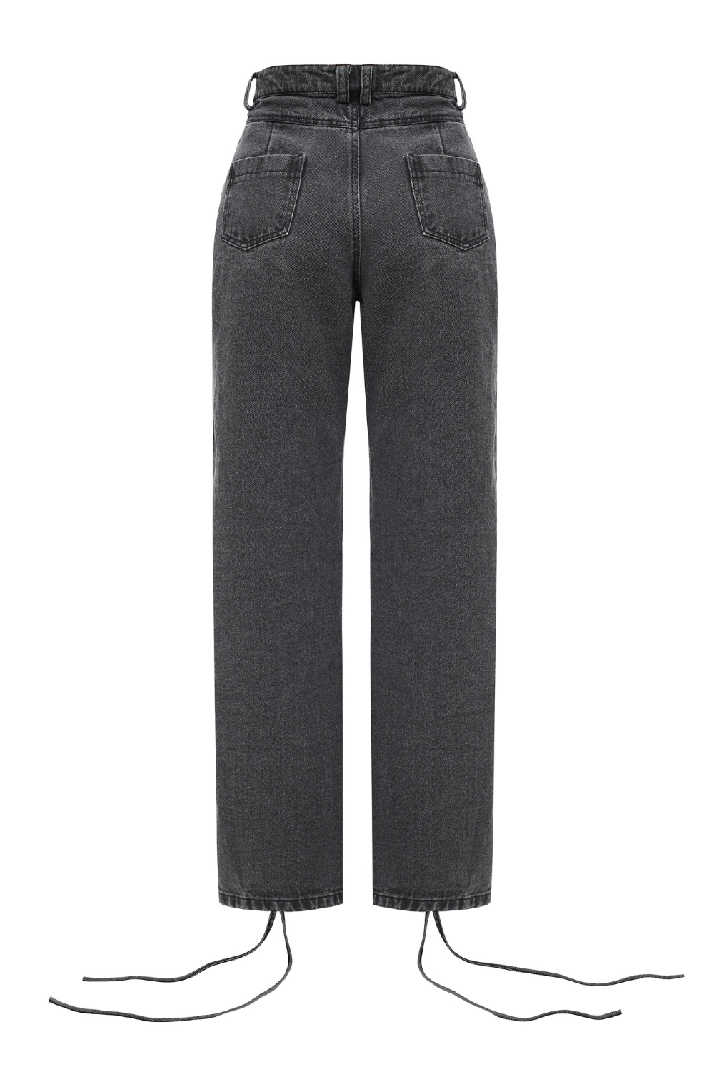 Jeans with laces