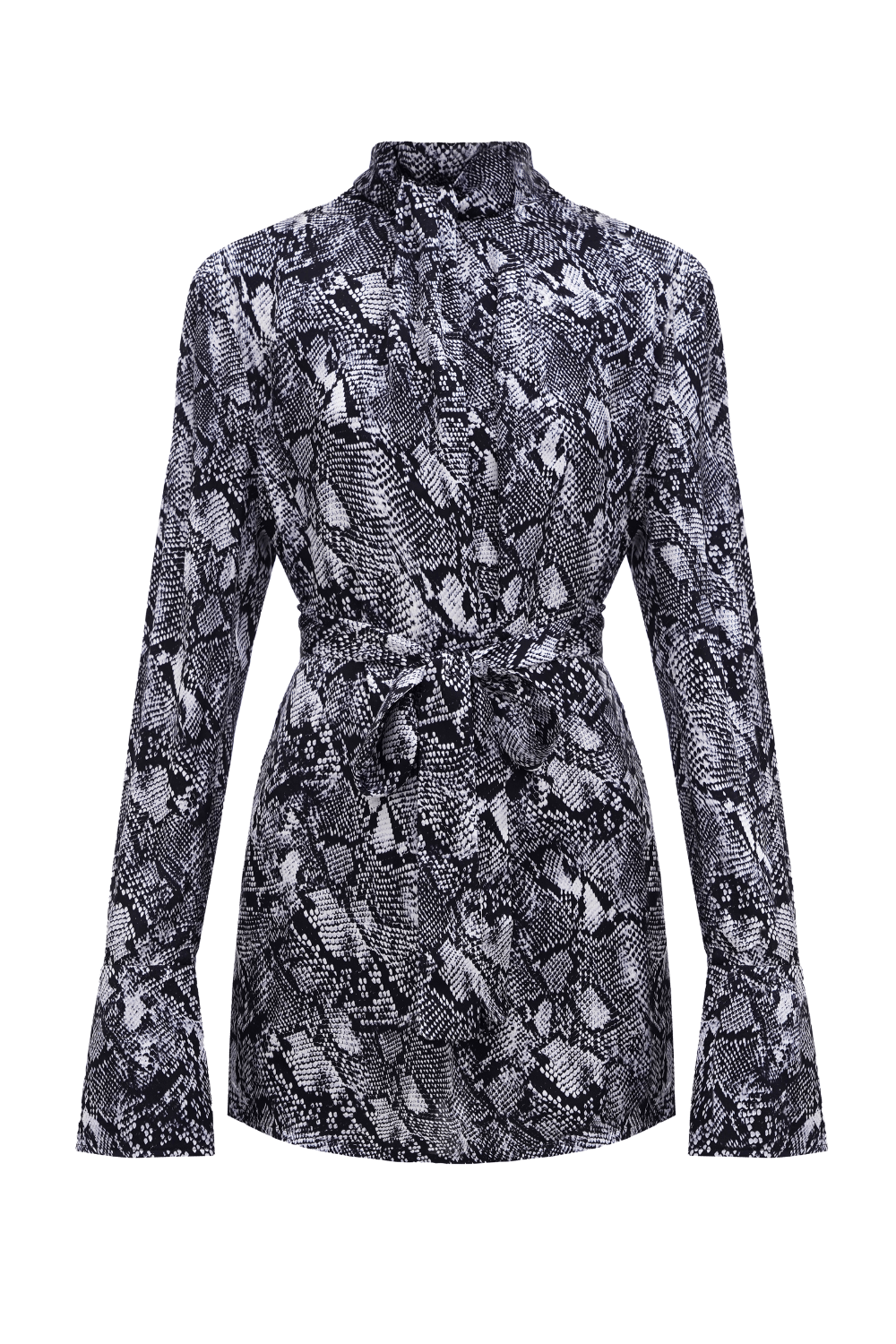 Snake print mini dress
