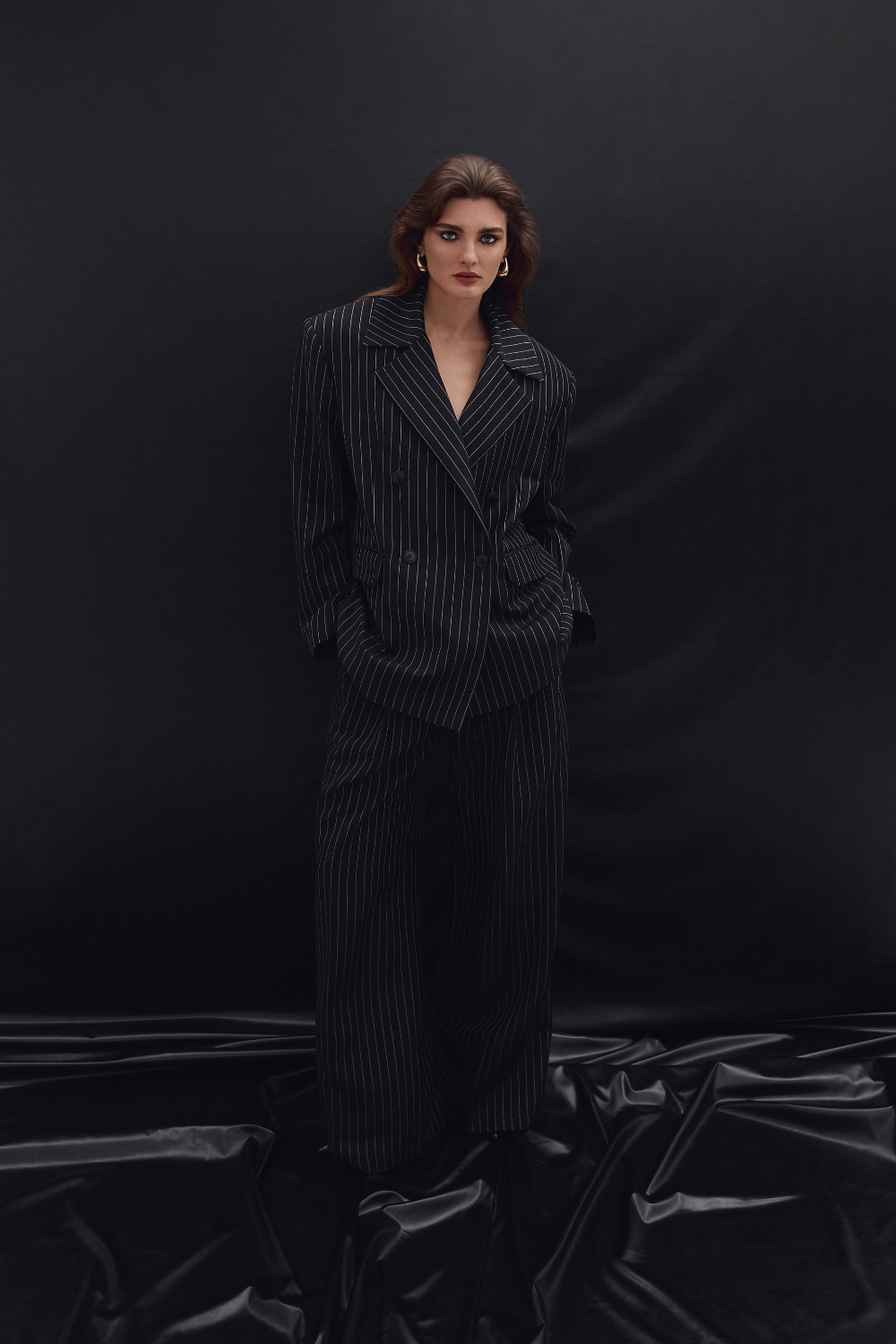 Black striped jacket