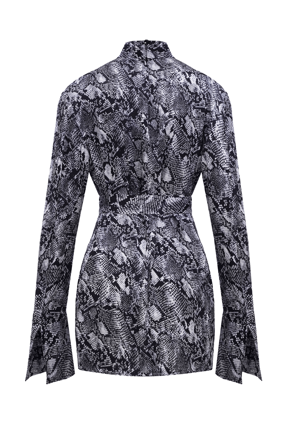 Snake print mini dress