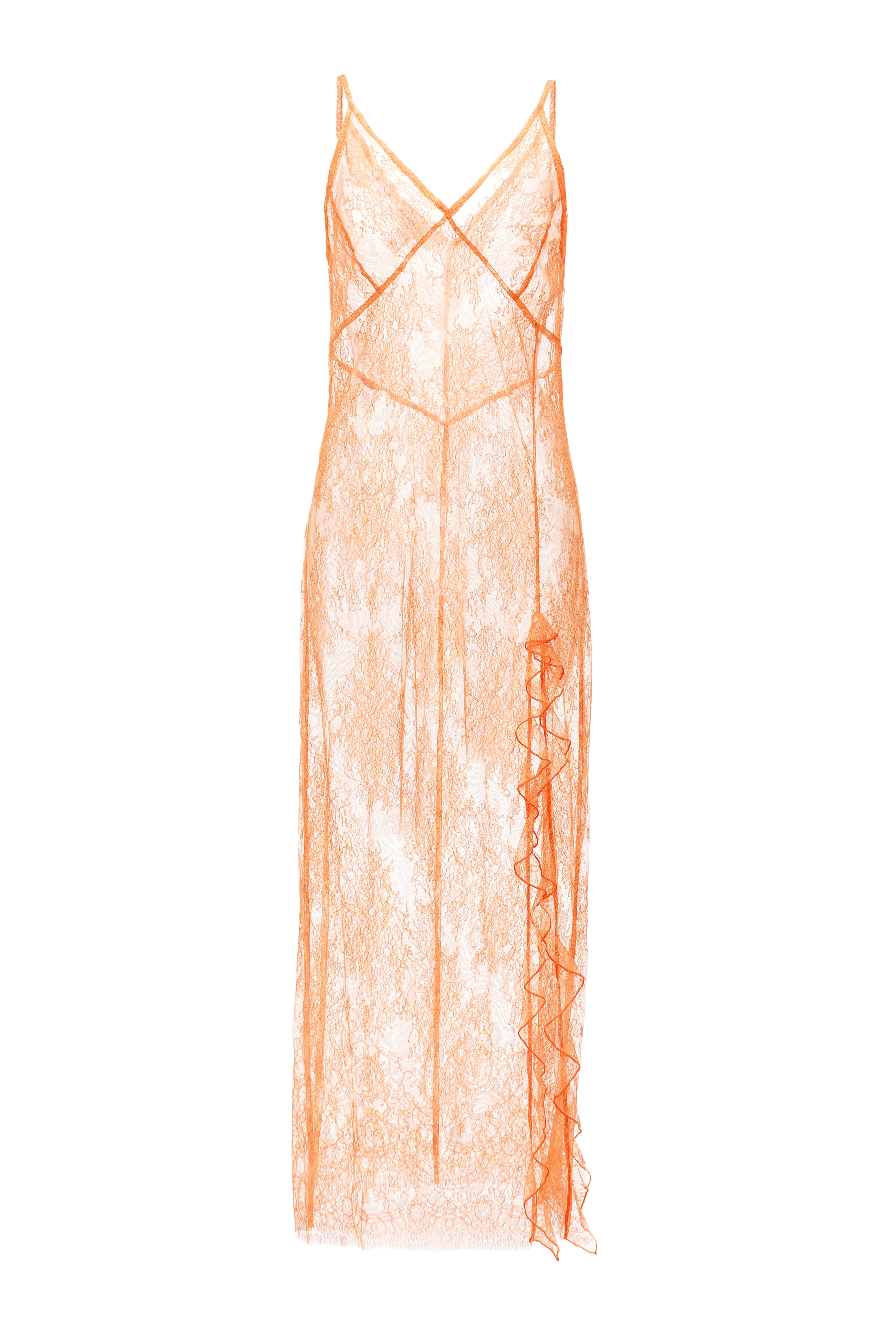 Orange lace sundress