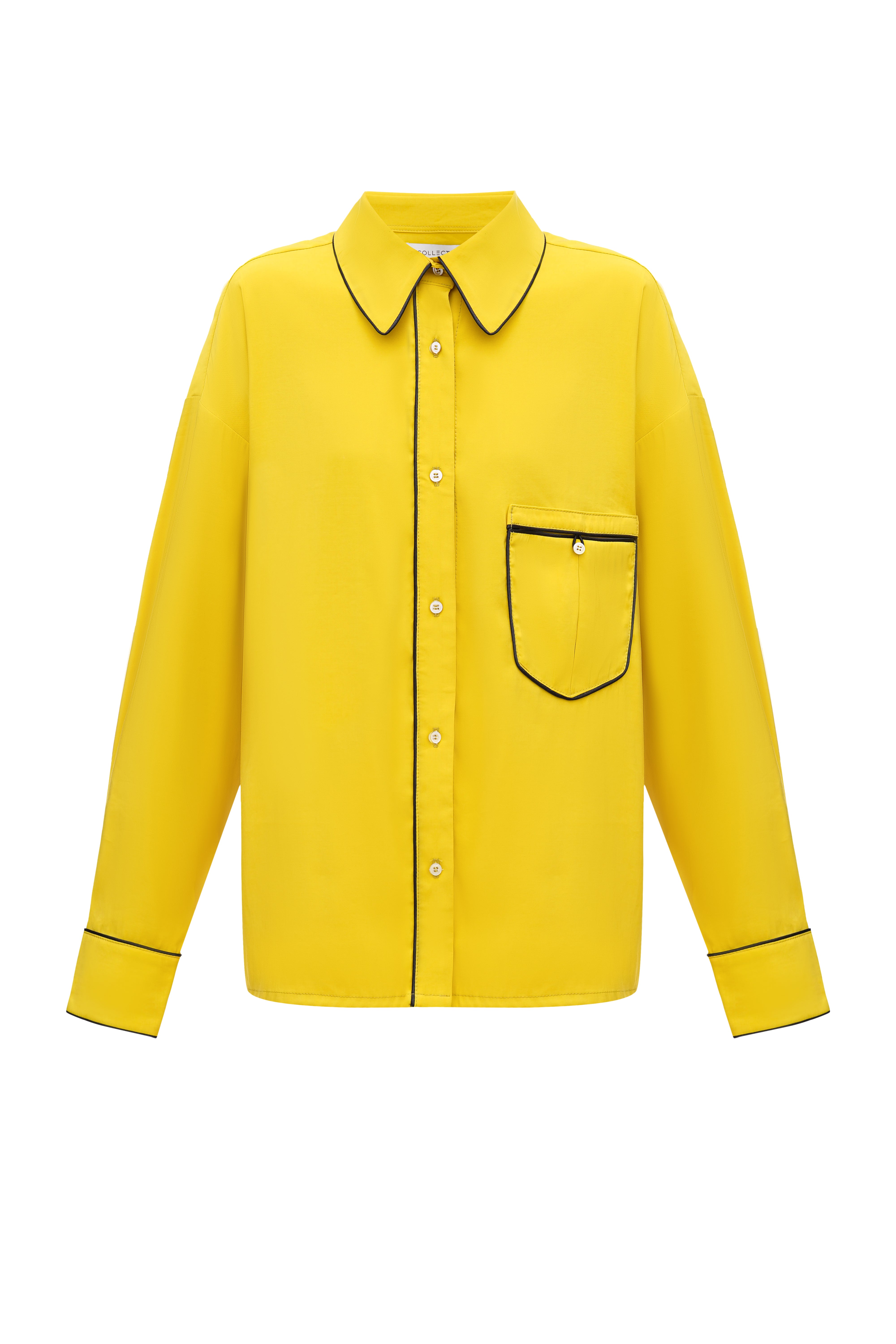The suit is yellow pajamas