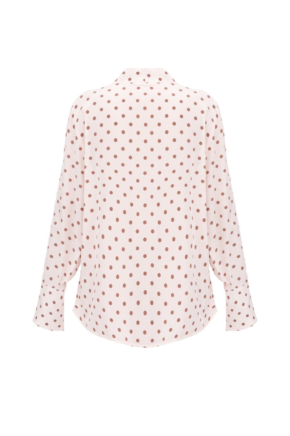 Блуза горох з глибоким вирізом