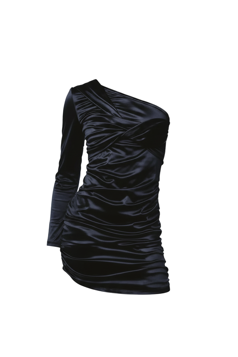 Сукня на одне плече чорна