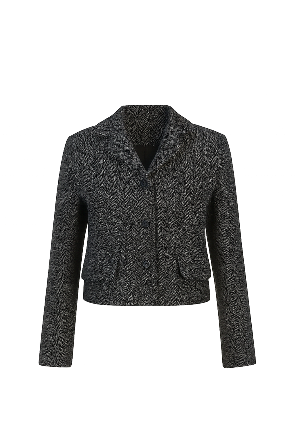 Traje cálido de chaqueta y falda