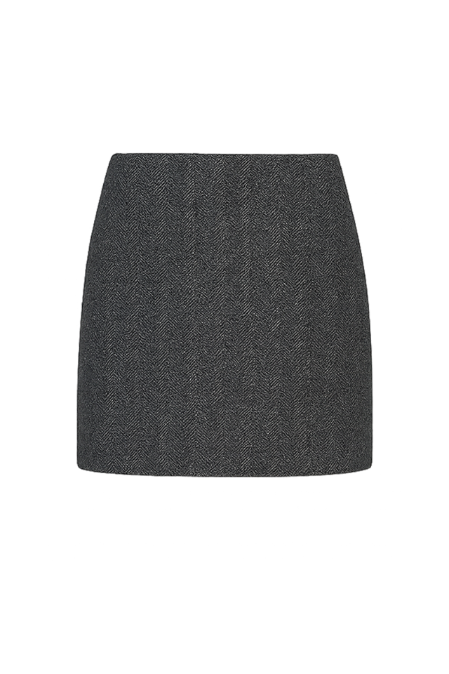 Traje cálido de chaqueta y falda
